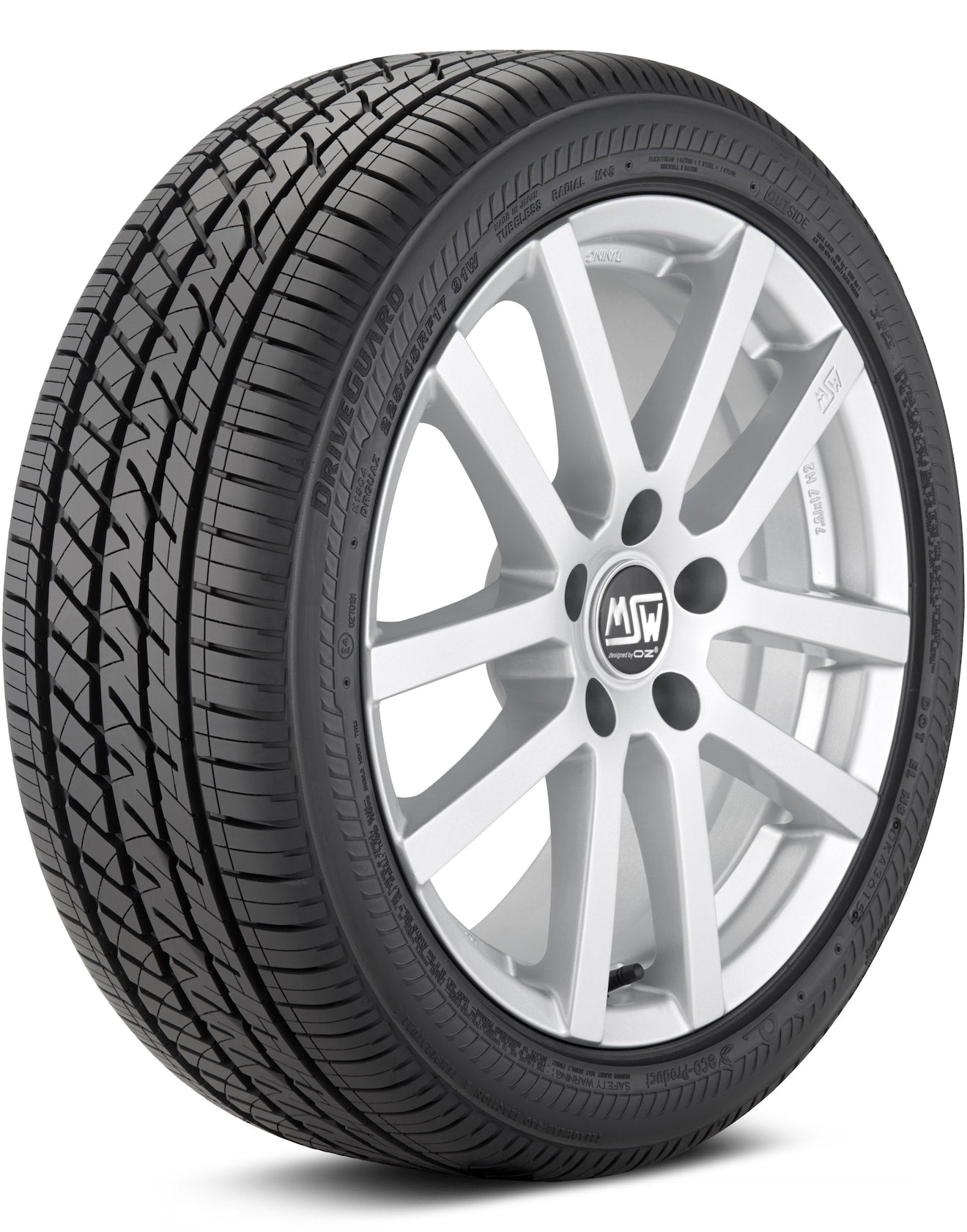 205/45R17 BRIDGESTONE DRIVEGUARD RUNFLAT 88W XL